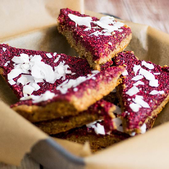 Raspberry Almond Breakfast Bars