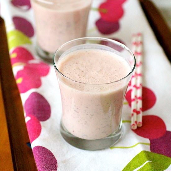 Cherry Almond Chia Smoothie