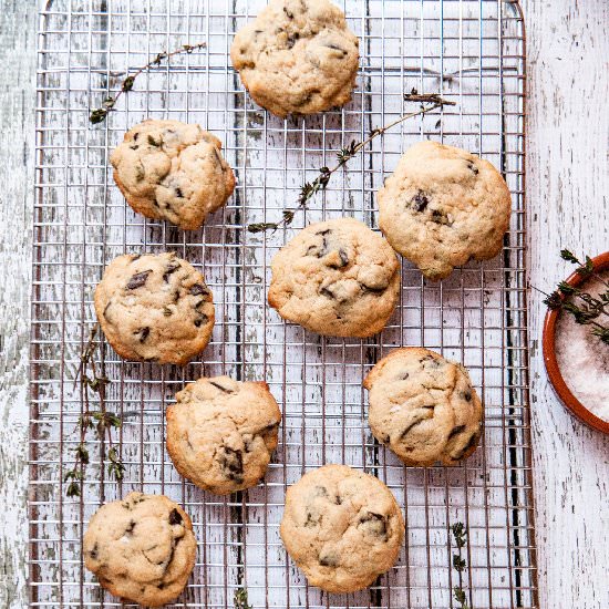 Thyme Chocolate Chunk Cookies