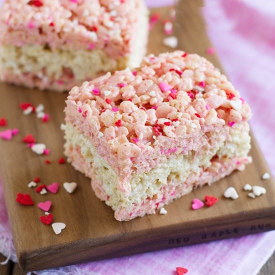 Strawberry Sprinkle Krispies