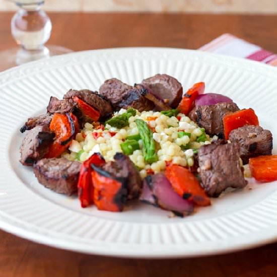 Steak and Pepper Skewers