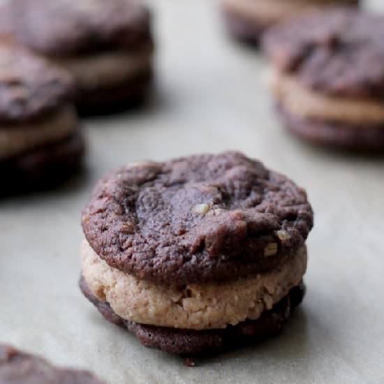 Chocolate butter pecan cookies