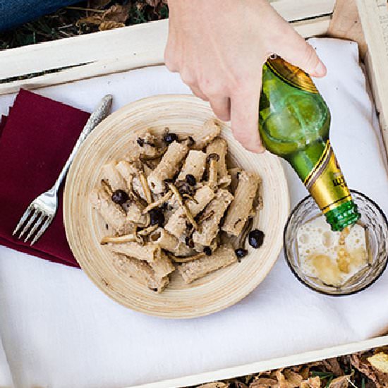 Rigatoni with Tofu & Mushrooms