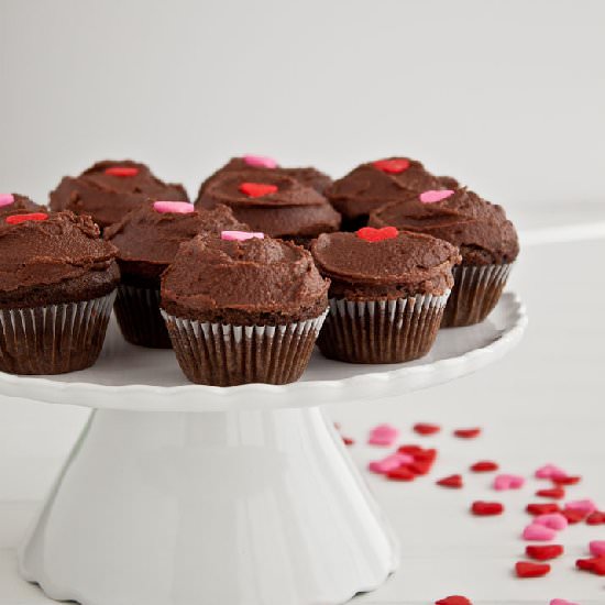 Simple Mini Chocolate Cupcakes