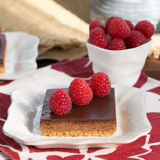 Dark Chocolate Mousse Bars