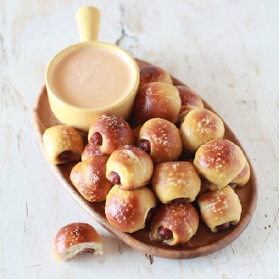 Pretzel Dog Bites
