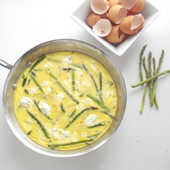 Asparagus and Goat Cheese Frittata