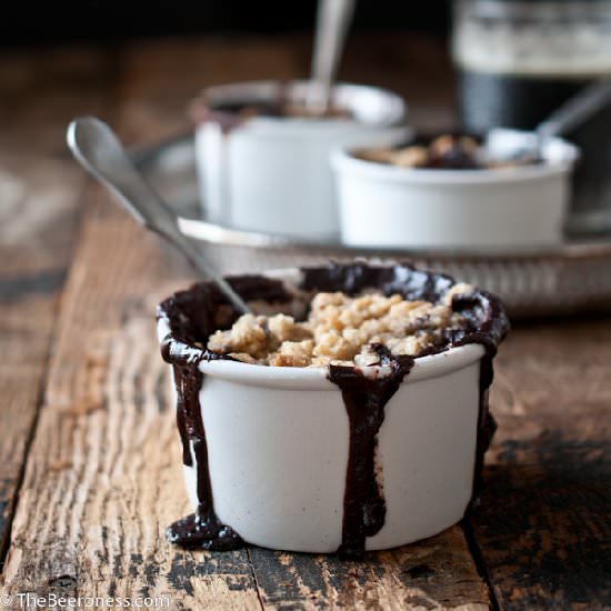 Chocolate Porter Berry Cobblers