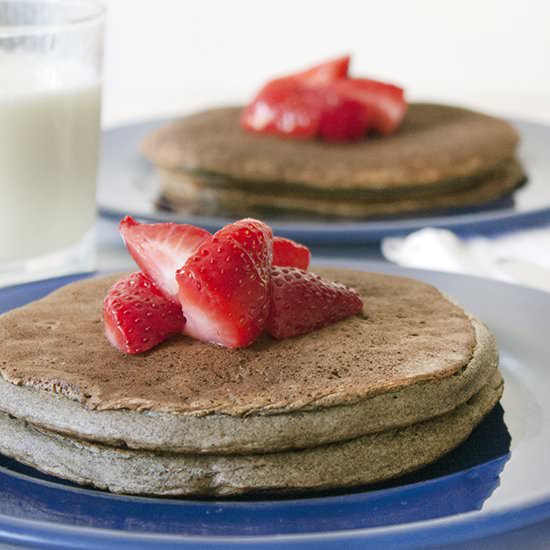 Berry Buckwheat Pancakes