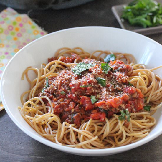 Vegetable Ragu Pasta