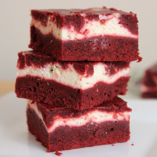 Red Velvet Cheesecake Brownie