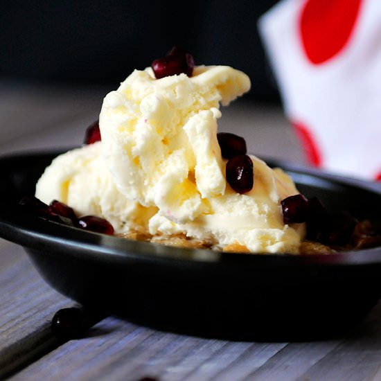 Maple Pomegranate Apple Crisp