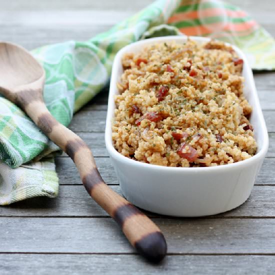 Smoky Quinoa and Bacon Salad