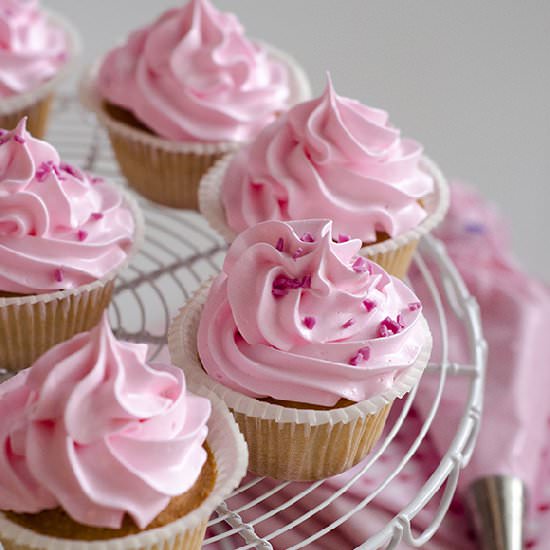 Rosewater Cupcakes