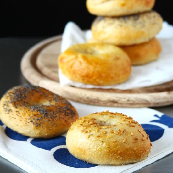 Sourdough Bagels