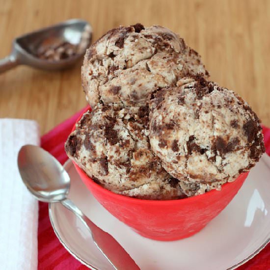 Nutella Brownie Ice Cream