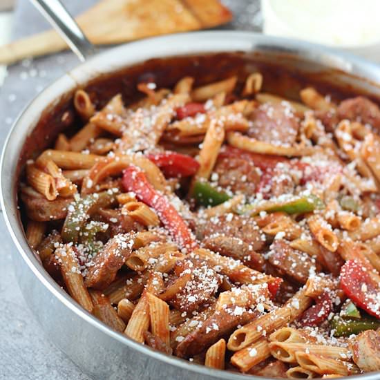 Skillet Italian Sausage and Peppers