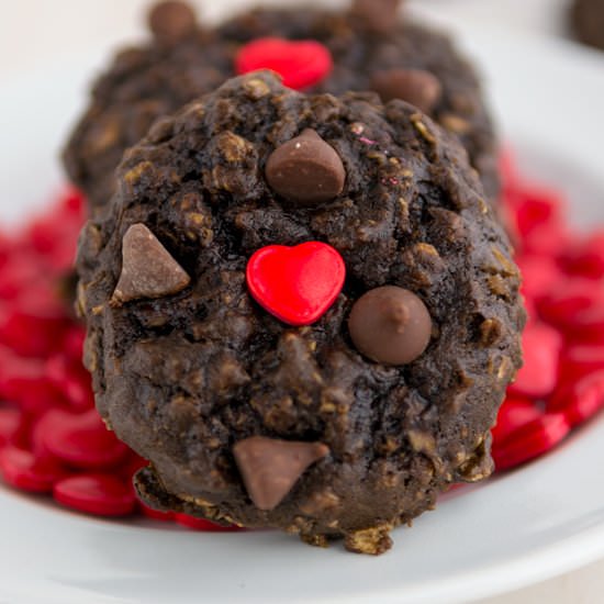 Healthier Chocolate Oatmeal Cookies