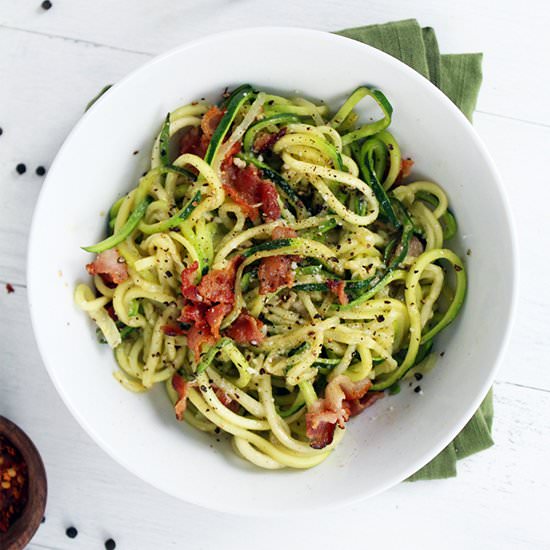 Cacio e Pepe with Zucchini Noodles