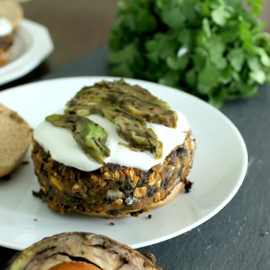 Black Bean and Sweet Potato Burgers