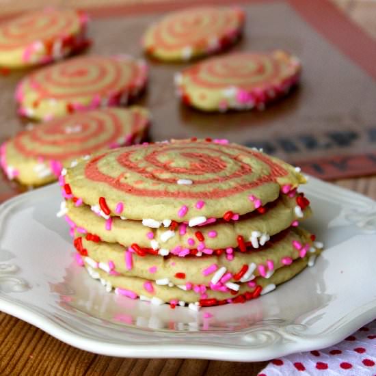 Valentine’s Pinwheel Cookies