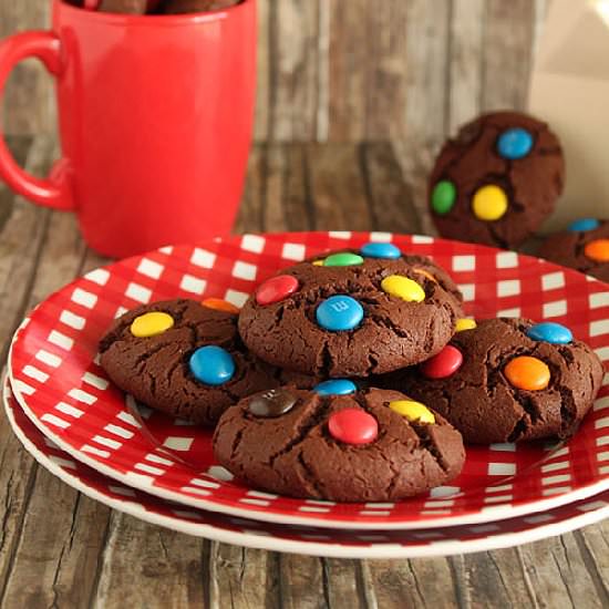 Cocoa and M&M Cookies