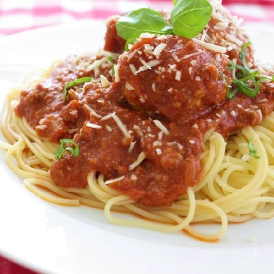 Easy Slow Cooker Spaghetti Sauce