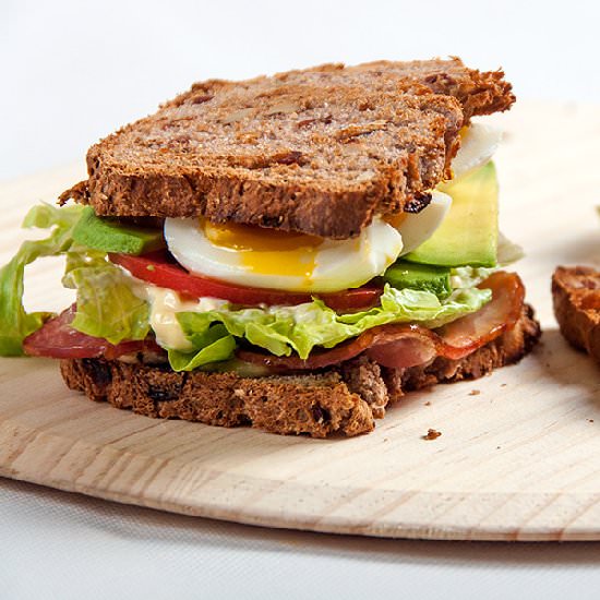 Bacon Egg Avocado Sandwich