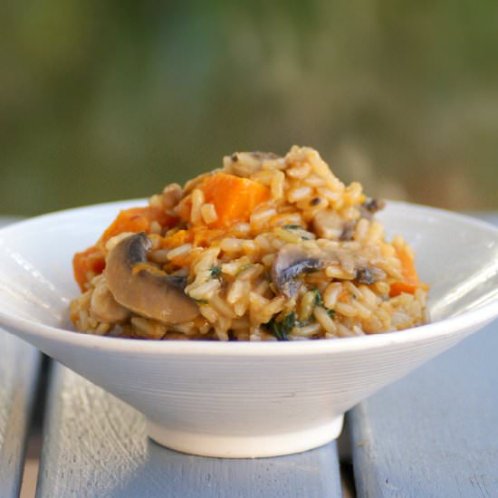 Pumpkin Mushroom Fresh Herb Risotto