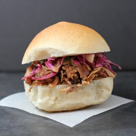 Chinese BBQ Pulled Chicken Sliders