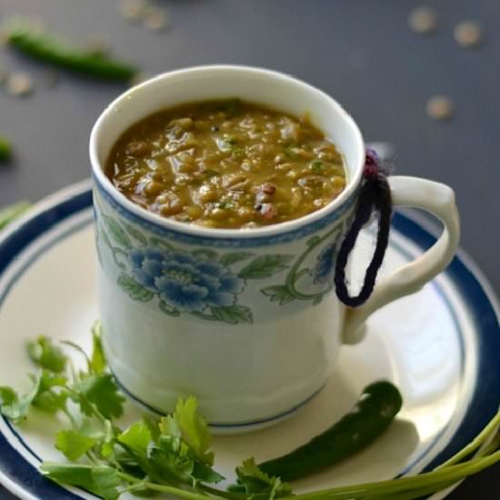 Whole masoor and mungbeans dhal fry