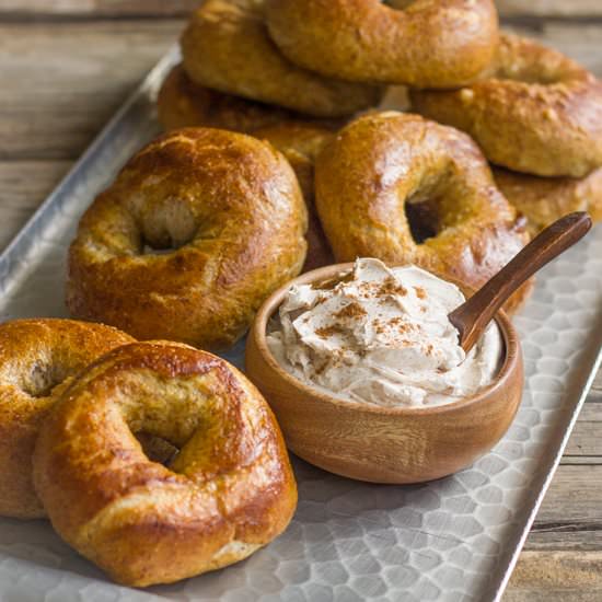 Whole Wheat Soft Pretzel Bagels