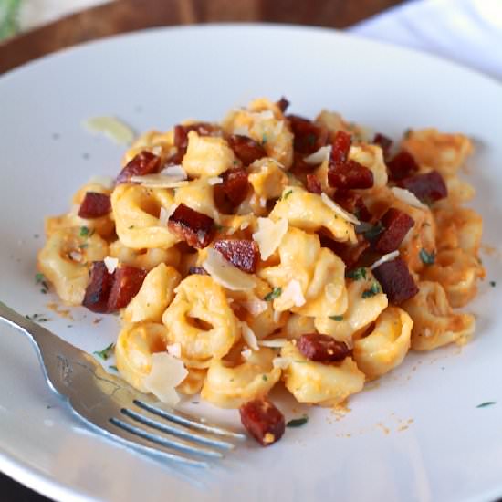 Tortellini with Chorizo