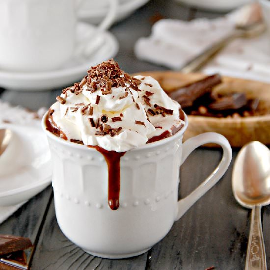 Thick Spiced Italian Hot Chocolate