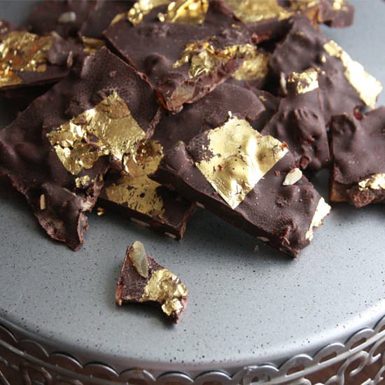 Guilded Chocolate Bark