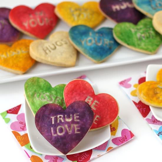 Conversation Heart Pastries
