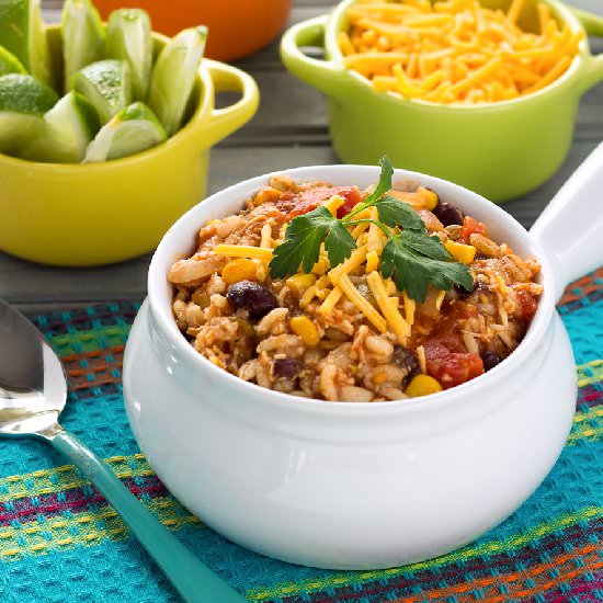 Southwest Chicken Barley Soup