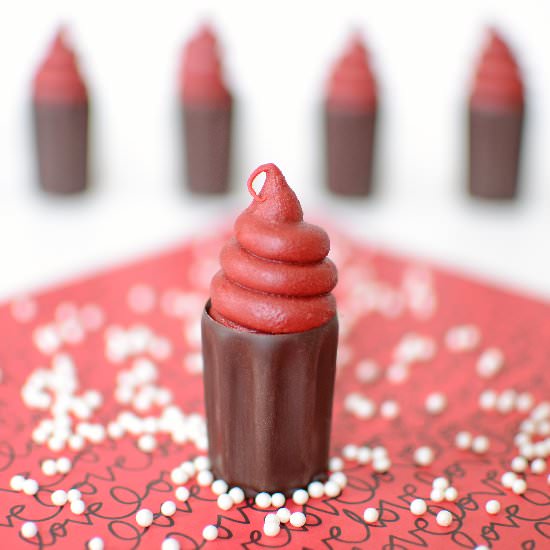 Mini Red Velvet Truffle Cups