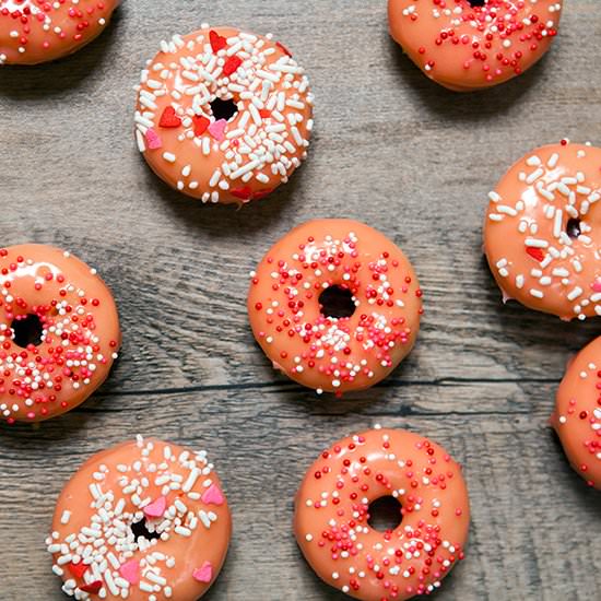 Baked Rose Water Donuts