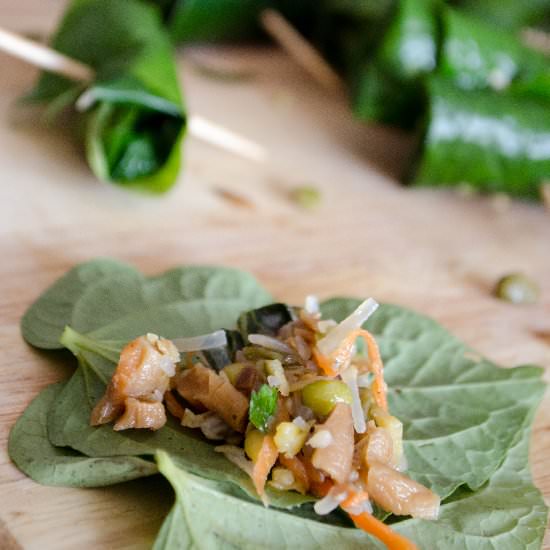 Vegetarian Betel Leaf Rolls