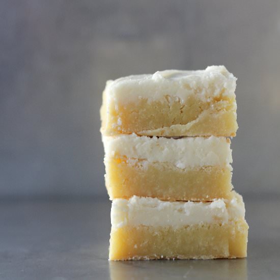 Triple Vanilla Brownies