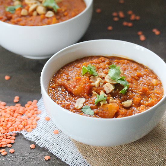 Red Lentil Coconut Soup