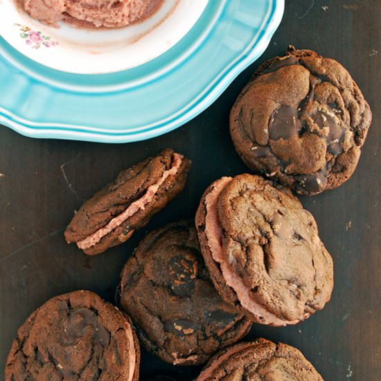 Chocolate Cinnamon Sandwich Cookies