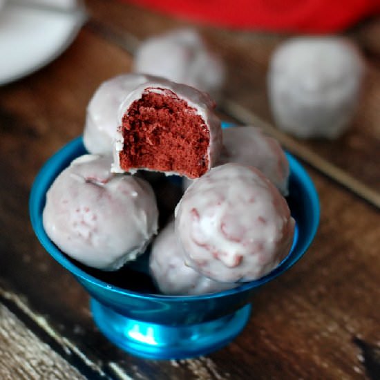 Red Velvet Donut Holes
