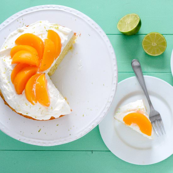 Peaches & Cream Cake