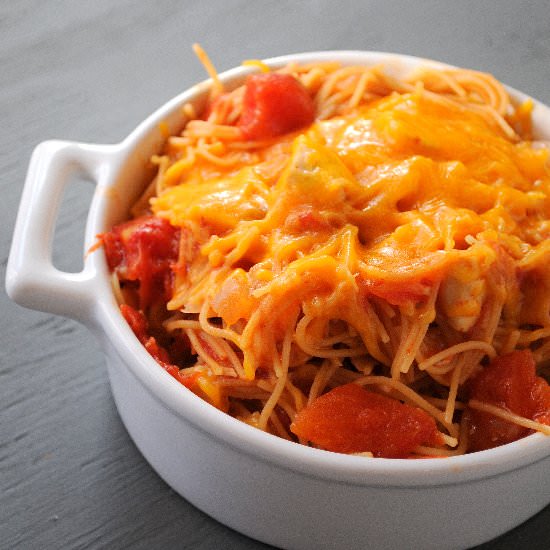 One Pot Mexican Spaghetti