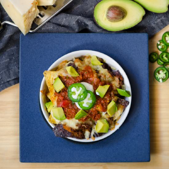 Beef Nachos with Homemade Salsa