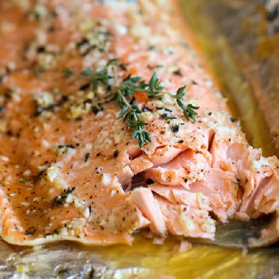 Honey Salmon in Foil