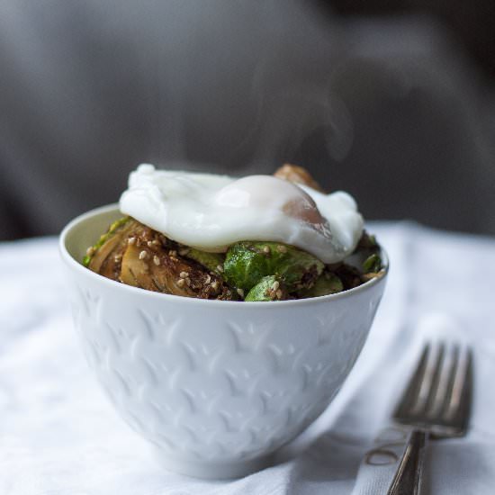 Sesame Coconut Brussels Sprouts