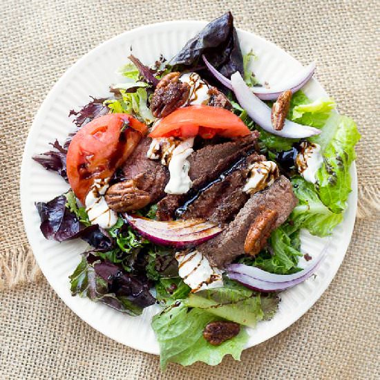Steak Salad: Blue Cheese + Balsamic